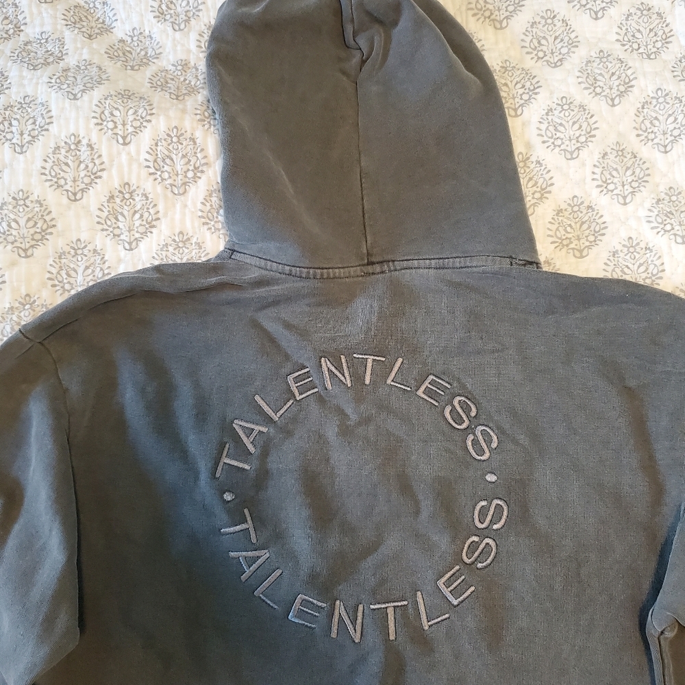 Talentless Heavyweight Gray Hoodie - Picture 11 of 13